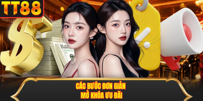 Các bước đơn giản mở khóa ưu đãi Các bước đơn giản mở khóa ưu đãi