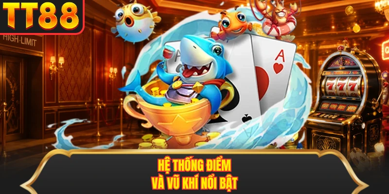 Hệ thống điểm và vũ khí nổi bật Hệ thống điểm và vũ khí nổi bật