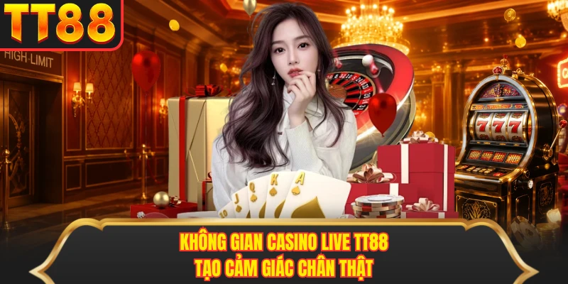 Không gian casino live TT88 tạo cảm giác chân thật Không gian casino live TT88 tạo cảm giác chân thật
