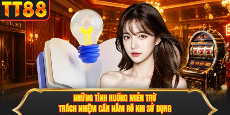 Những tình huống miễn trừ trách nhiệm cần nắm rõ khi sử dụng Những tình huống miễn trừ trách nhiệm cần nắm rõ khi sử dụng